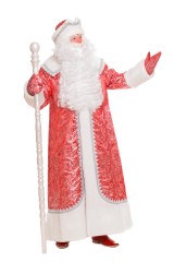 Костюм Деда Мороза «Рубин с крупным узором» – просмотреть увеличенную фотографию