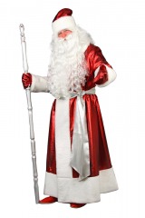 Костюм Деда Мороза «Классический парчовый» - Прокат карнавальных костюмов Деда Мороза и Снегурочки